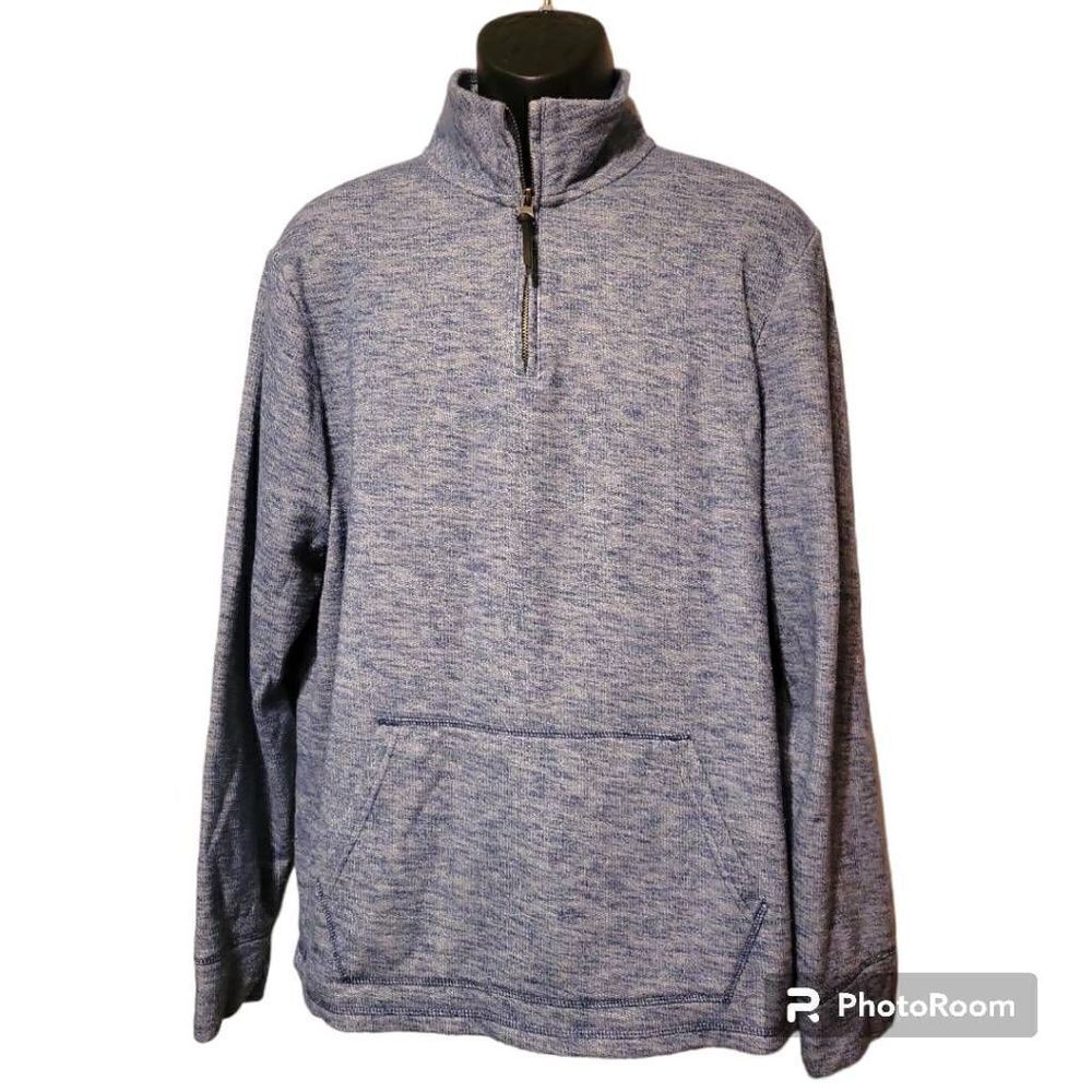 Old Navy Men's 1/4 Zip Blue Pullover Sweatshirt Size Xl